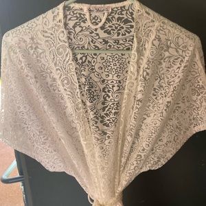 White Lingerie Cover Up - Lightly Used